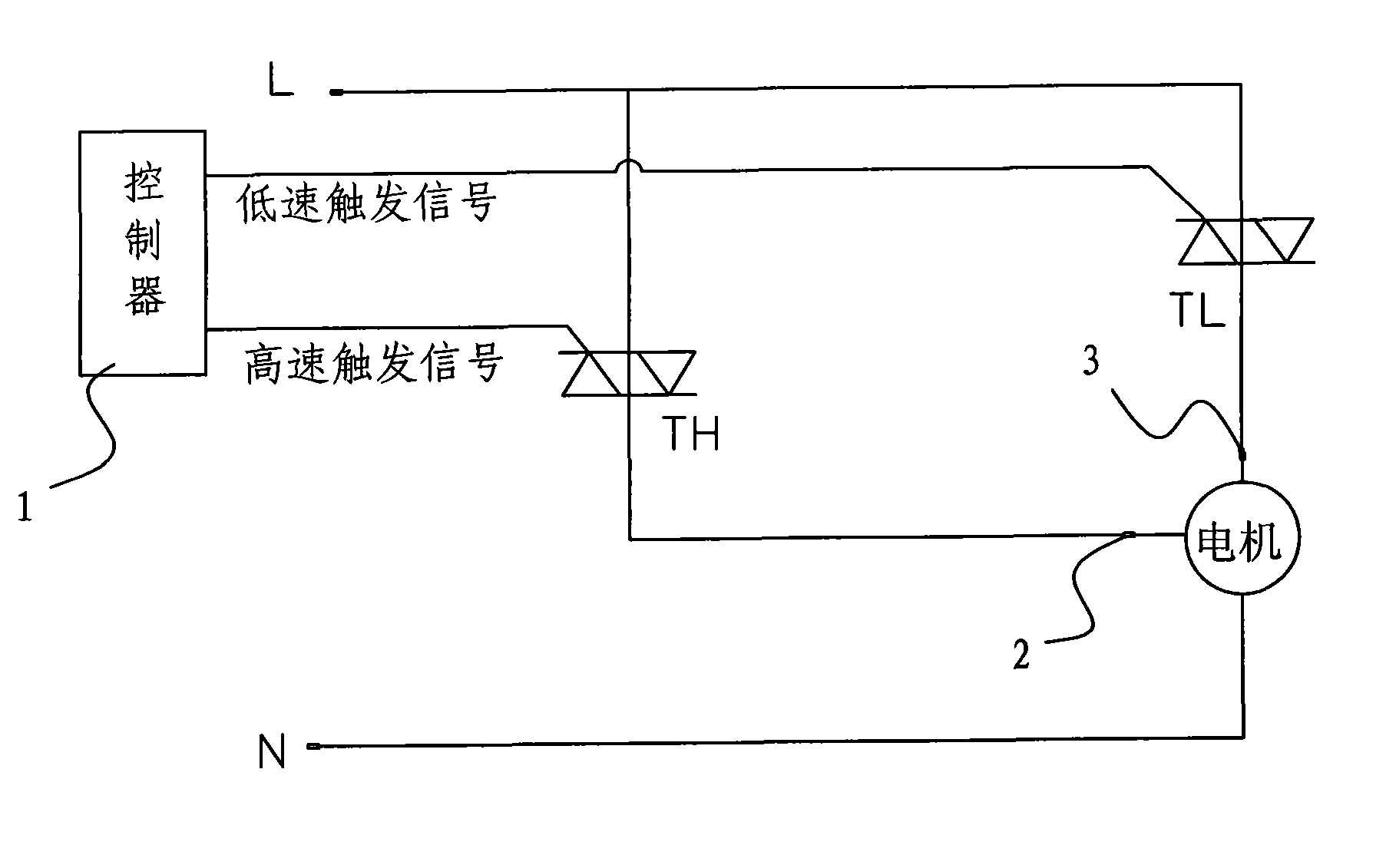 實現單相交流電機多級調速的方法及控制電路