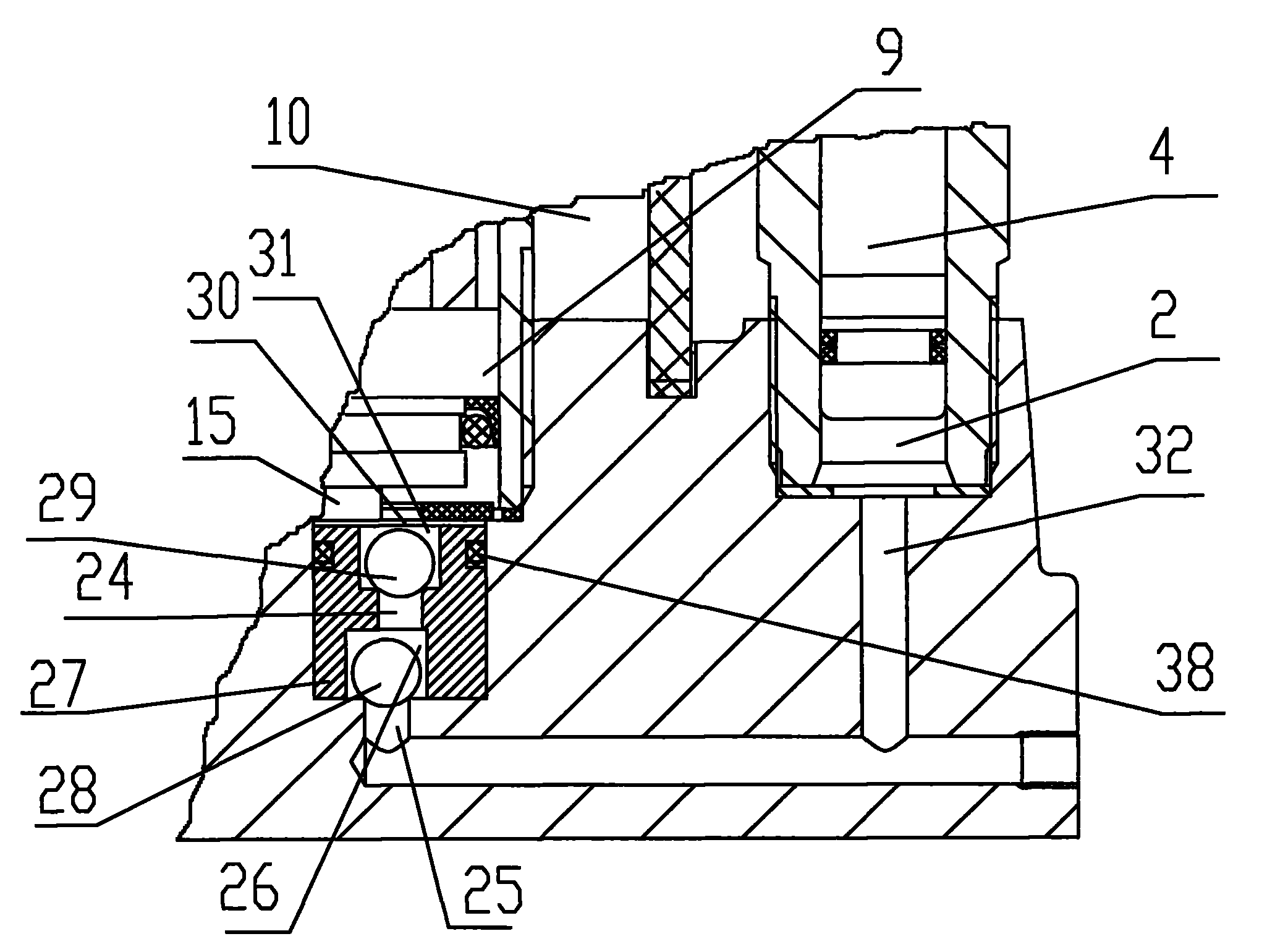 cn101885454a_组合防回跳单向阀的液压千斤顶失效