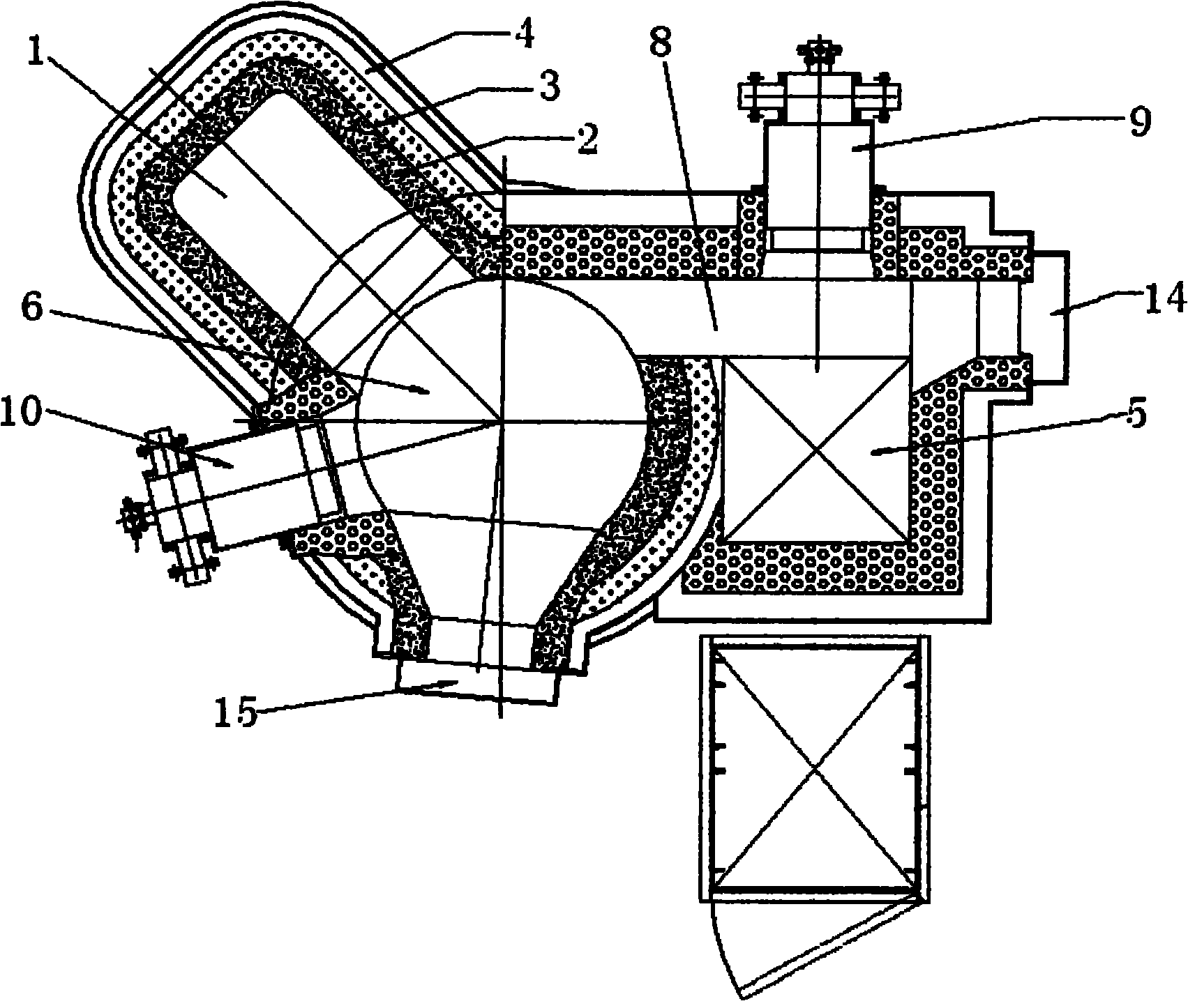 cn101900483a_一种搭载蓄热式燃烧器的铝合金熔解炉失效