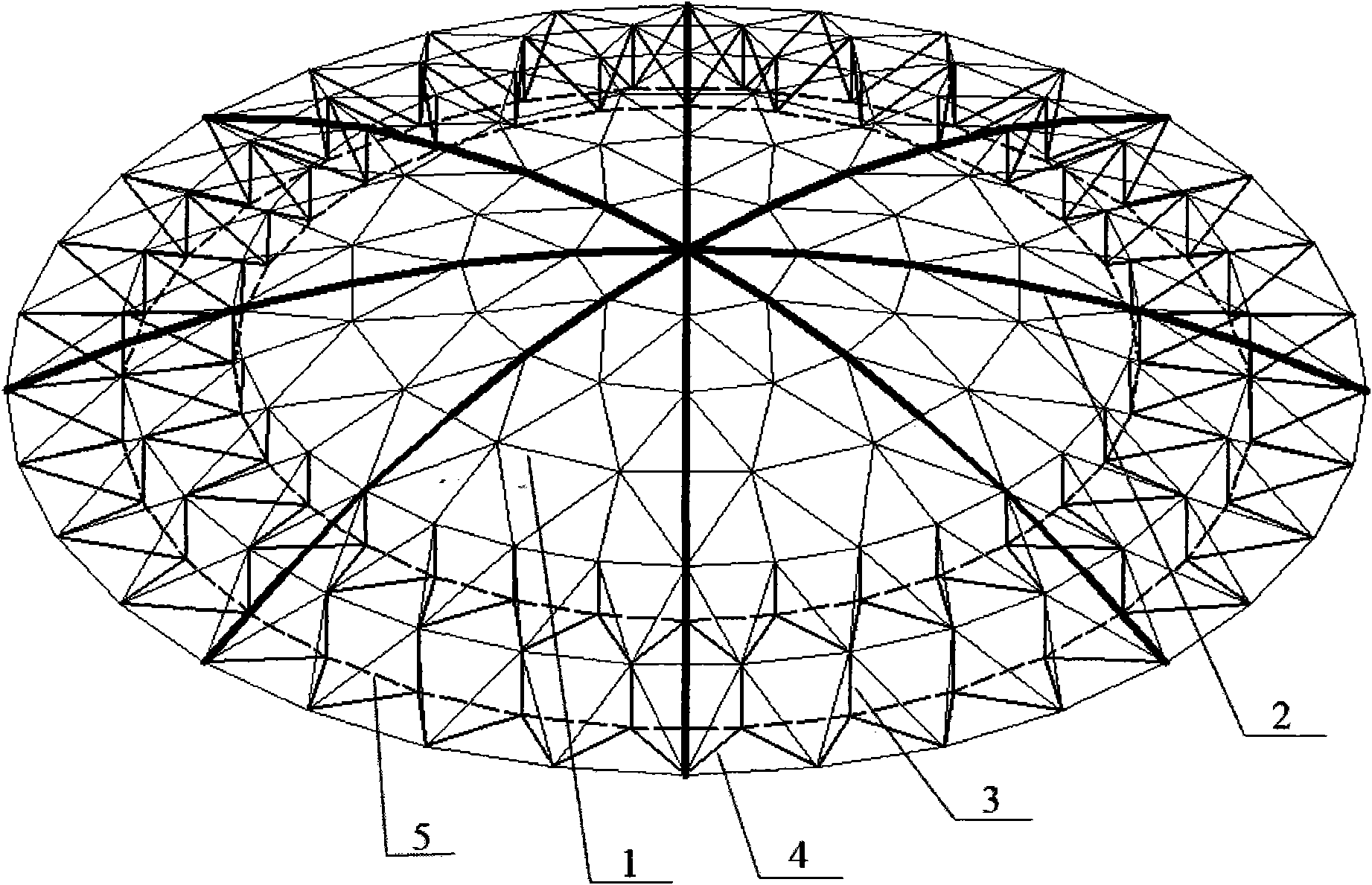 cn101906815a_弦支拱壳结构失效
