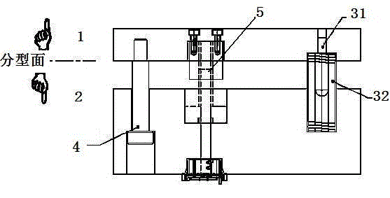 cn101934572a_小空间斜楔式内行位的注塑模具失效