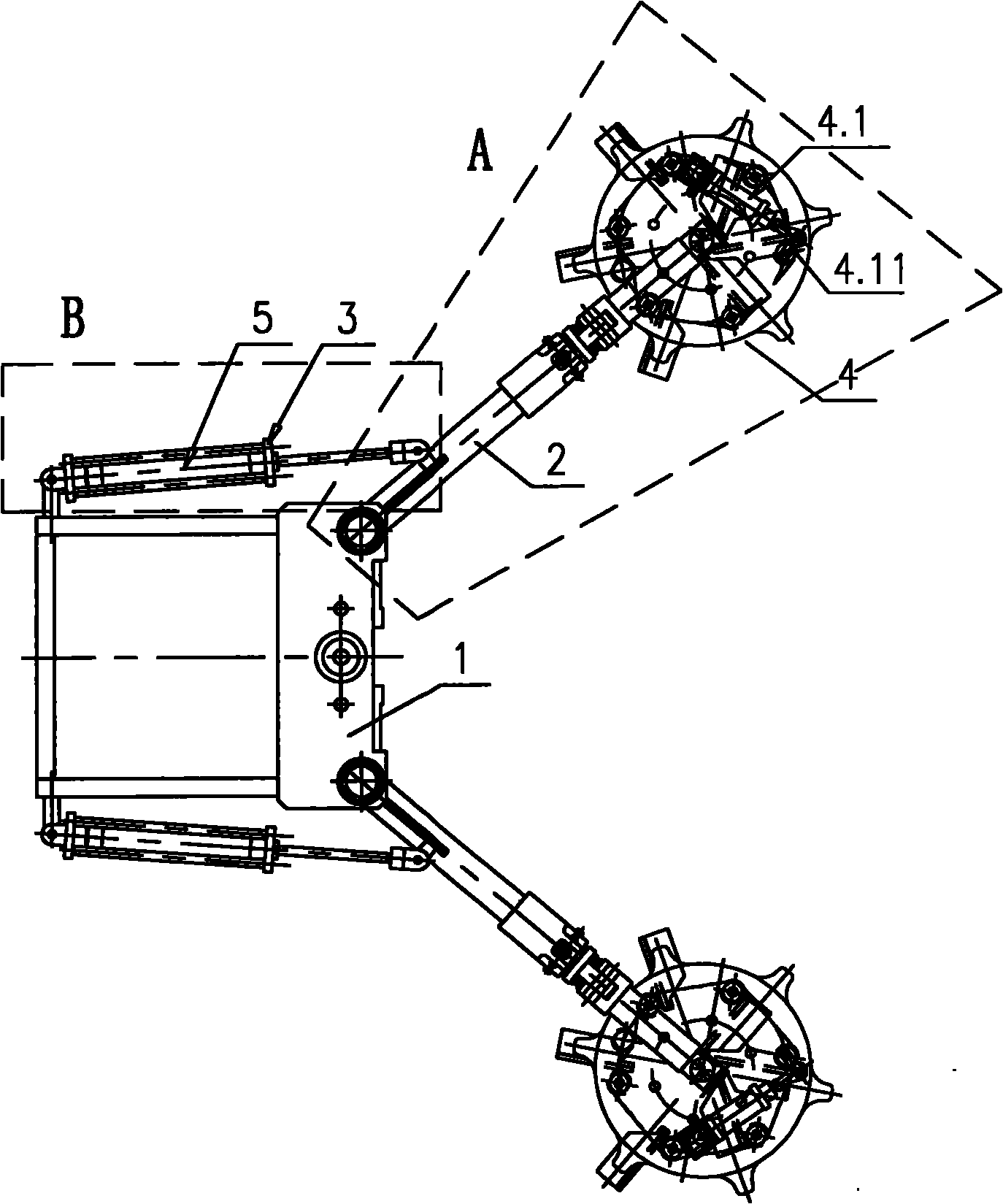 液压轮胎定型硫化机的抓胎装置