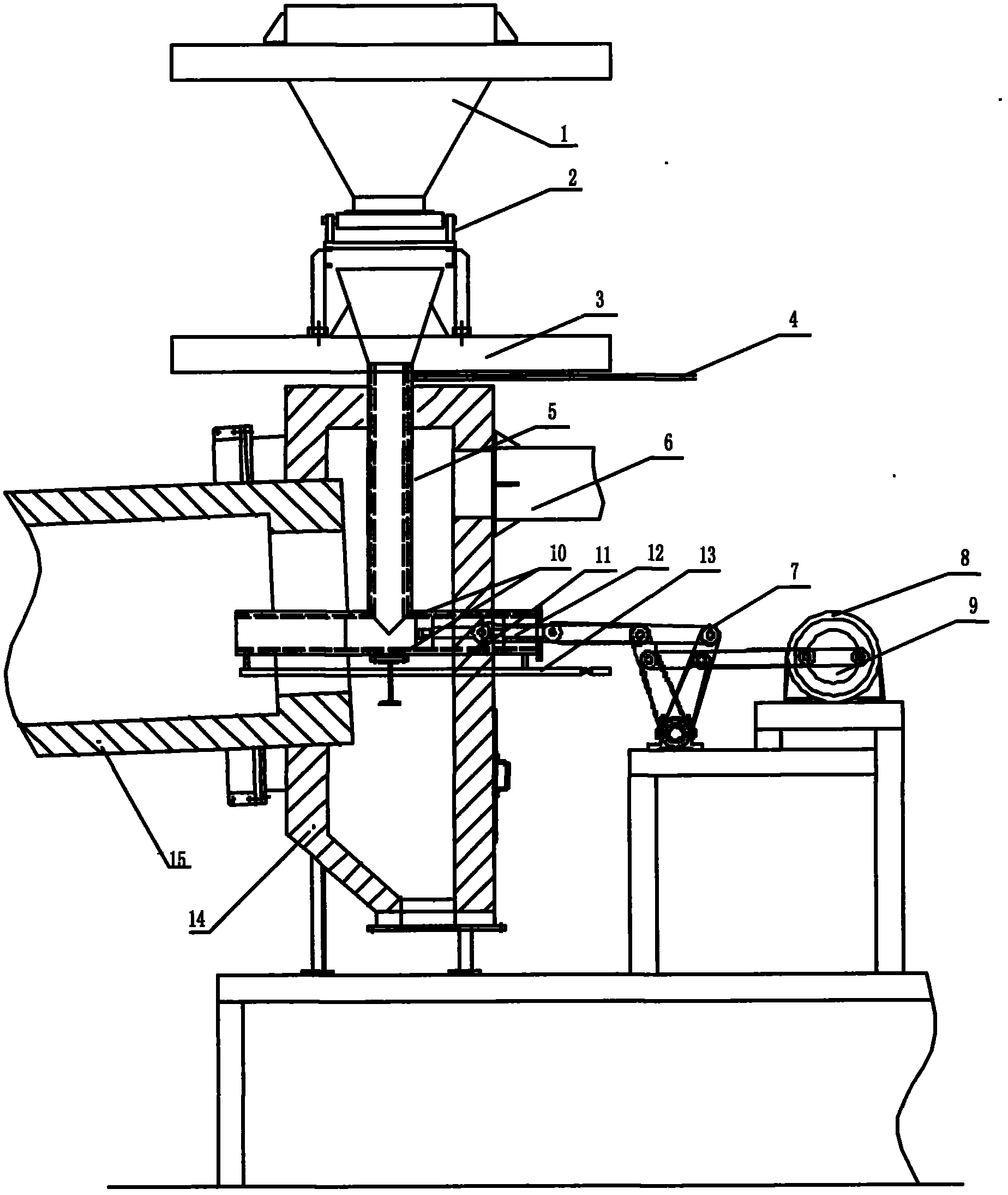 钛白粉煅烧窑无污染进料装置