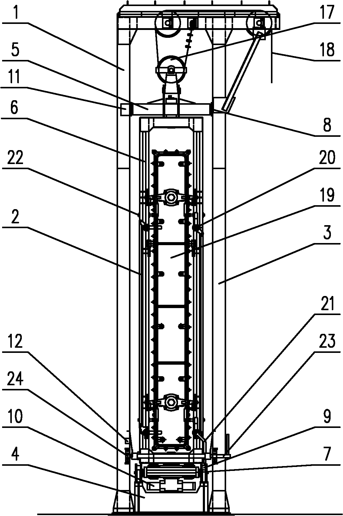 一种焦炉炉门离线修理装置
