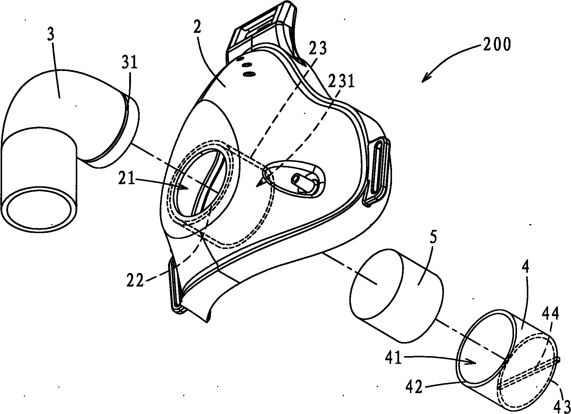cn102049080a_呼吸面罩失效