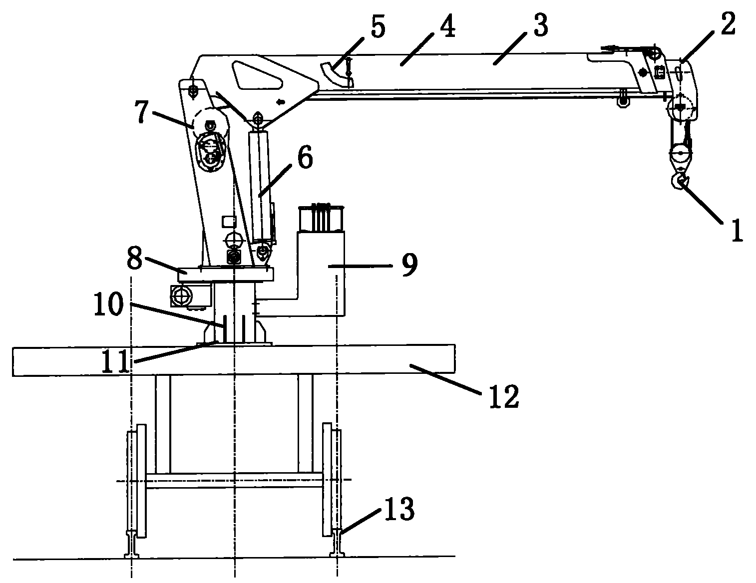 cn102060241a_一种用于高速铁路声屏障施工过程中的万向起重机失效