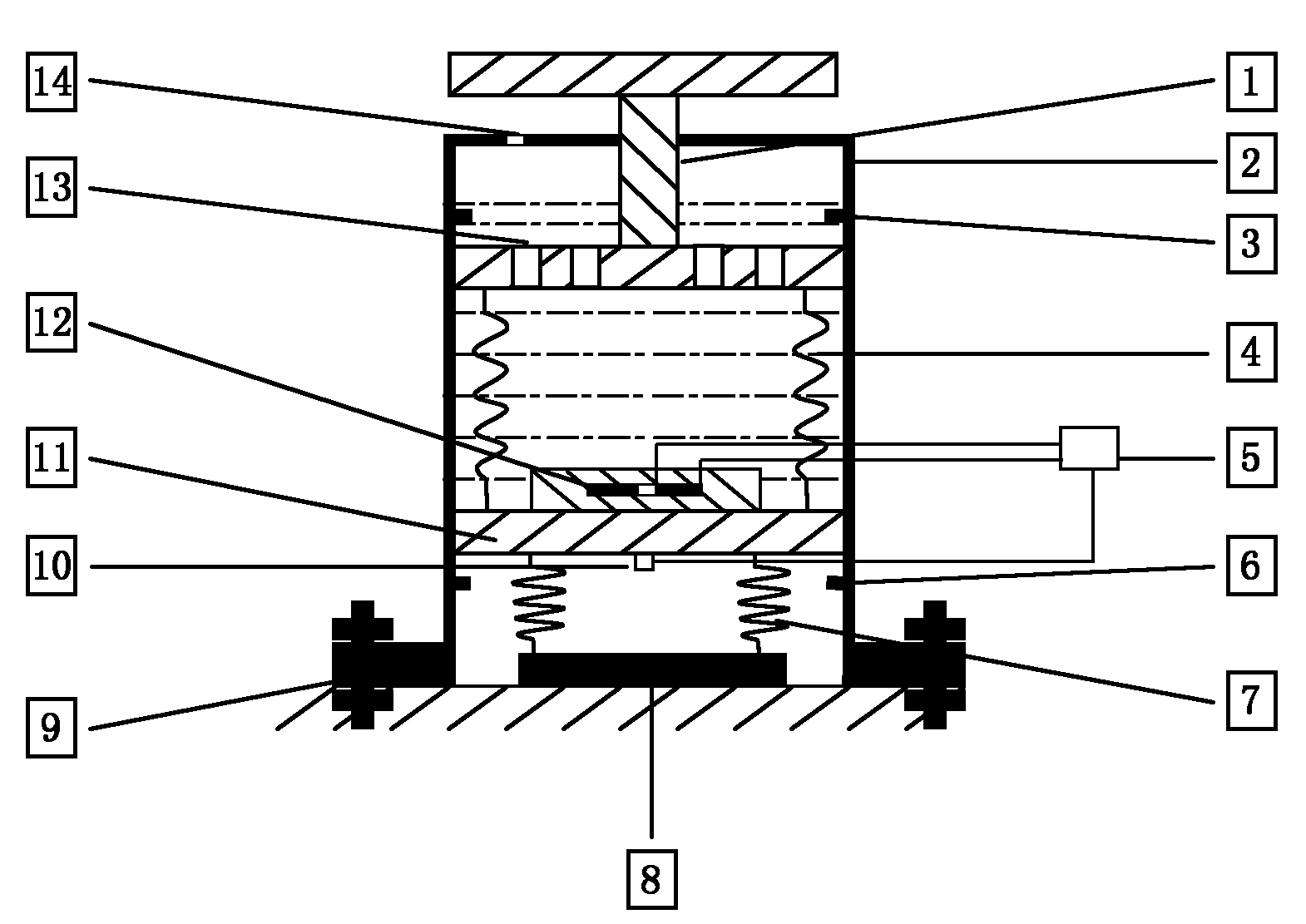一种基于压电作动的液力主动隔振器