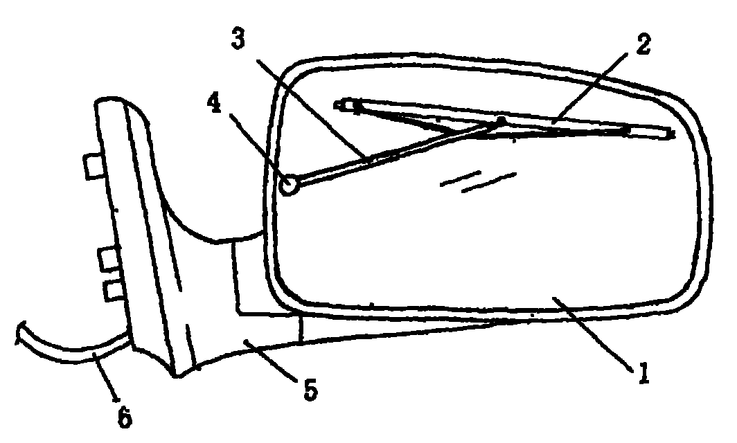 cn102145684a_設置雨刮器的汽車後視鏡失效