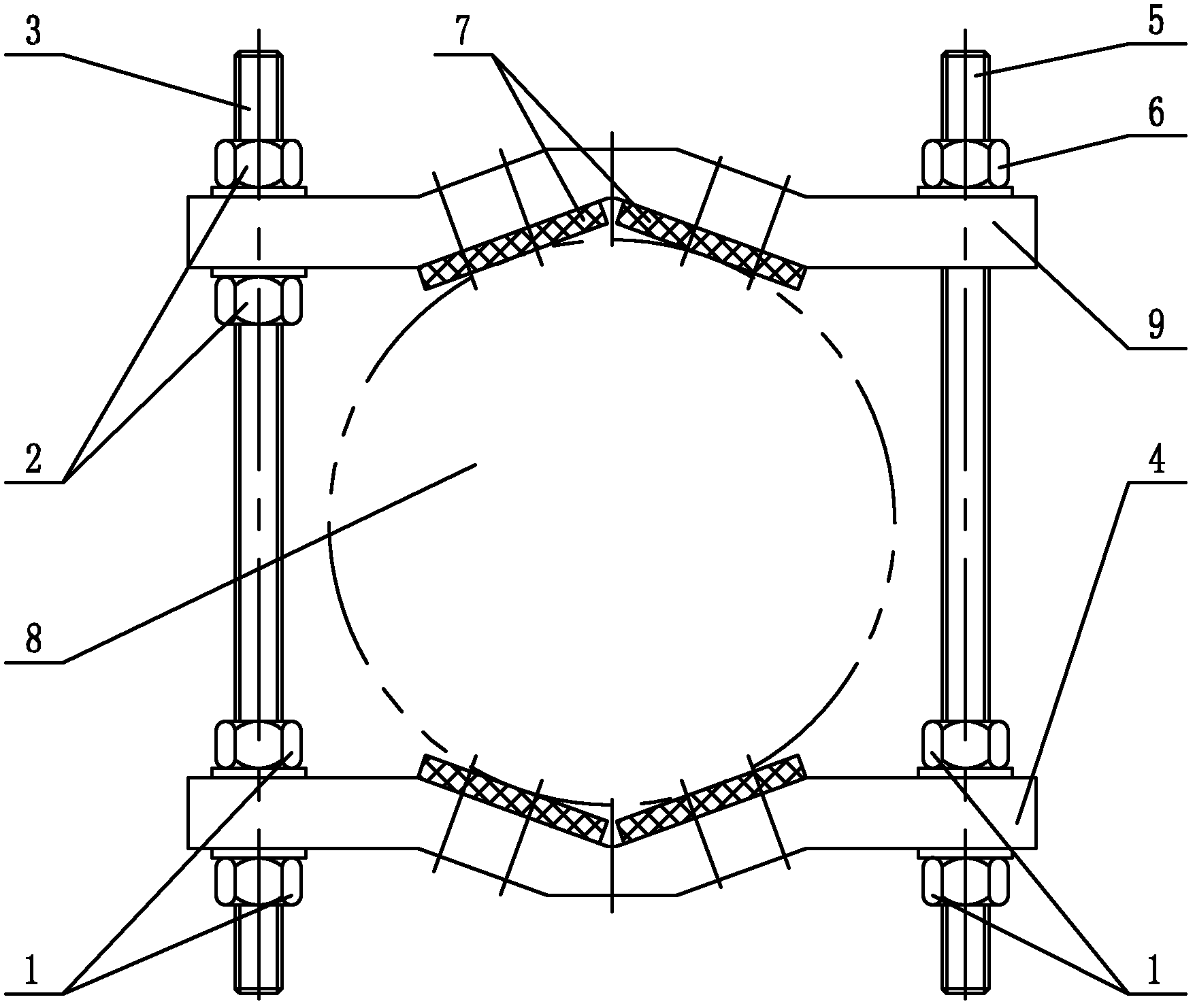 外圆磨床用万能夹头装置