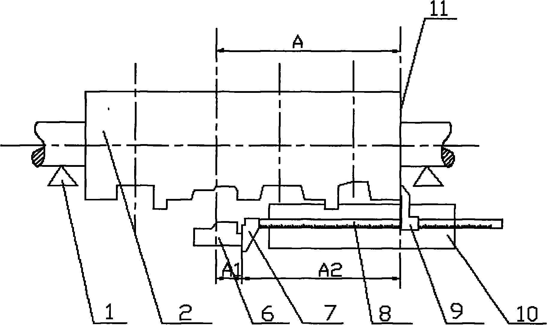 cn102233438a_轧辊成组孔型加工装置及其方法有效