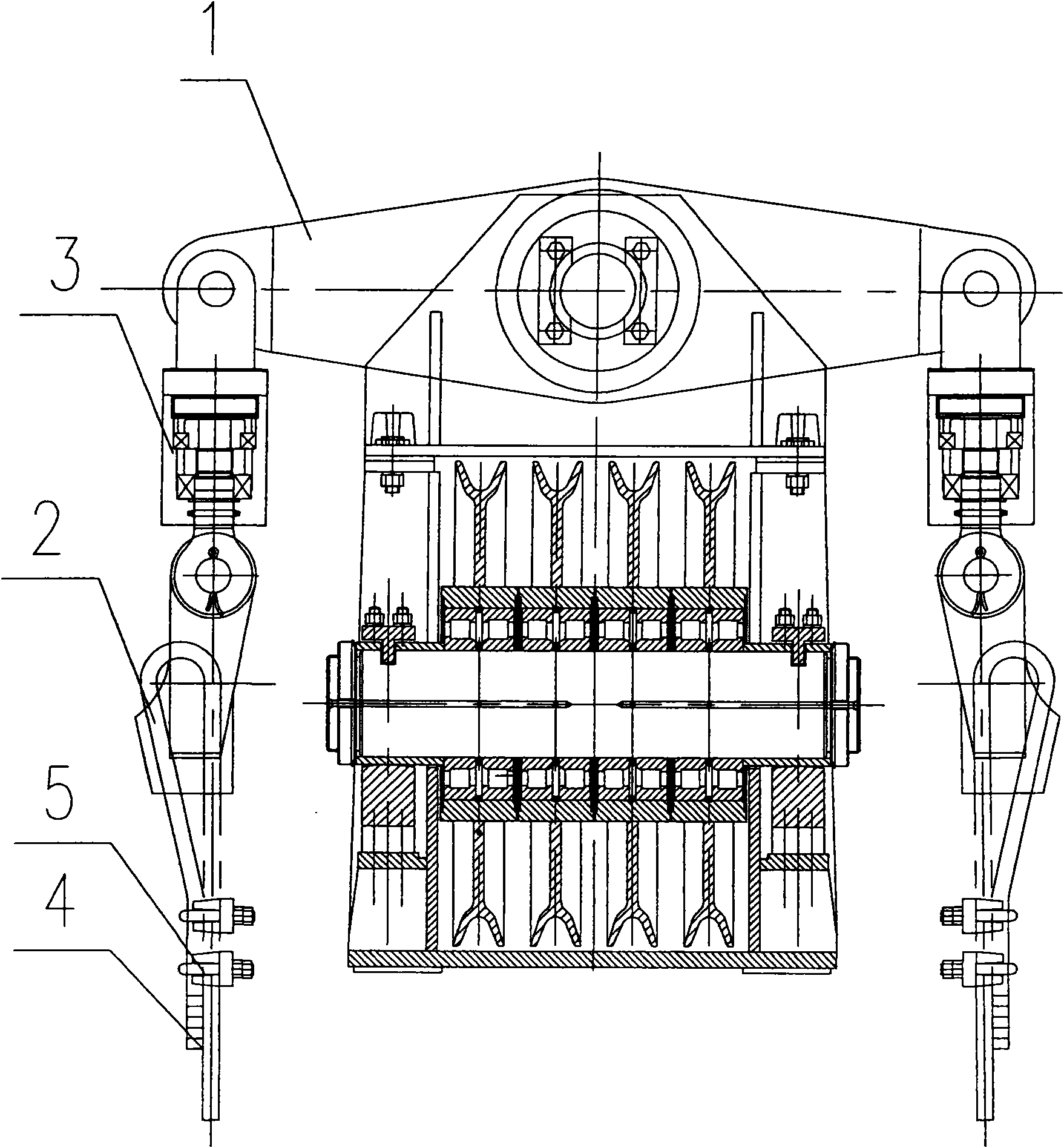 本发明解决现有起重机起升机构的钢丝绳因旋向和缠绕而产生的扭转应力