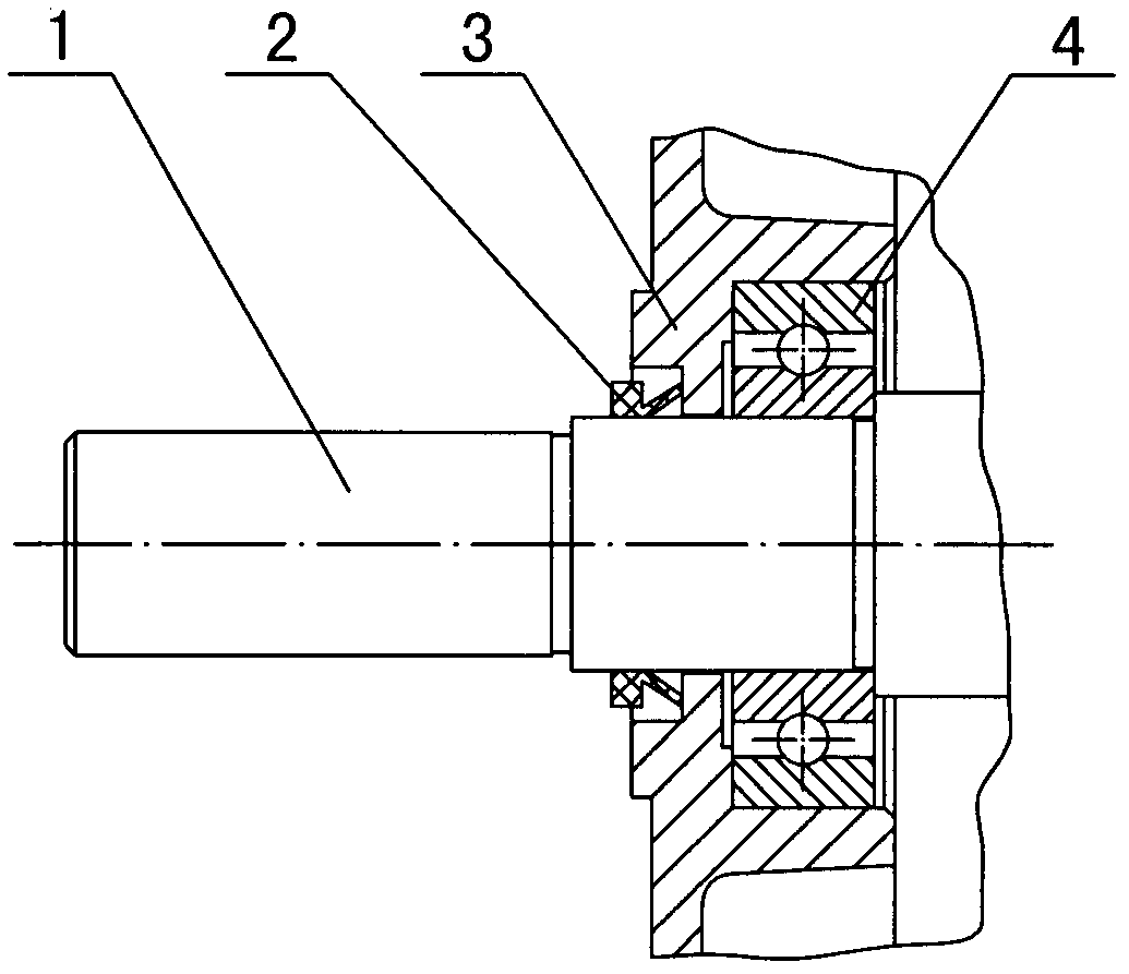 cn102280966a_電機輸出軸端徑向甩水軸封結構失效