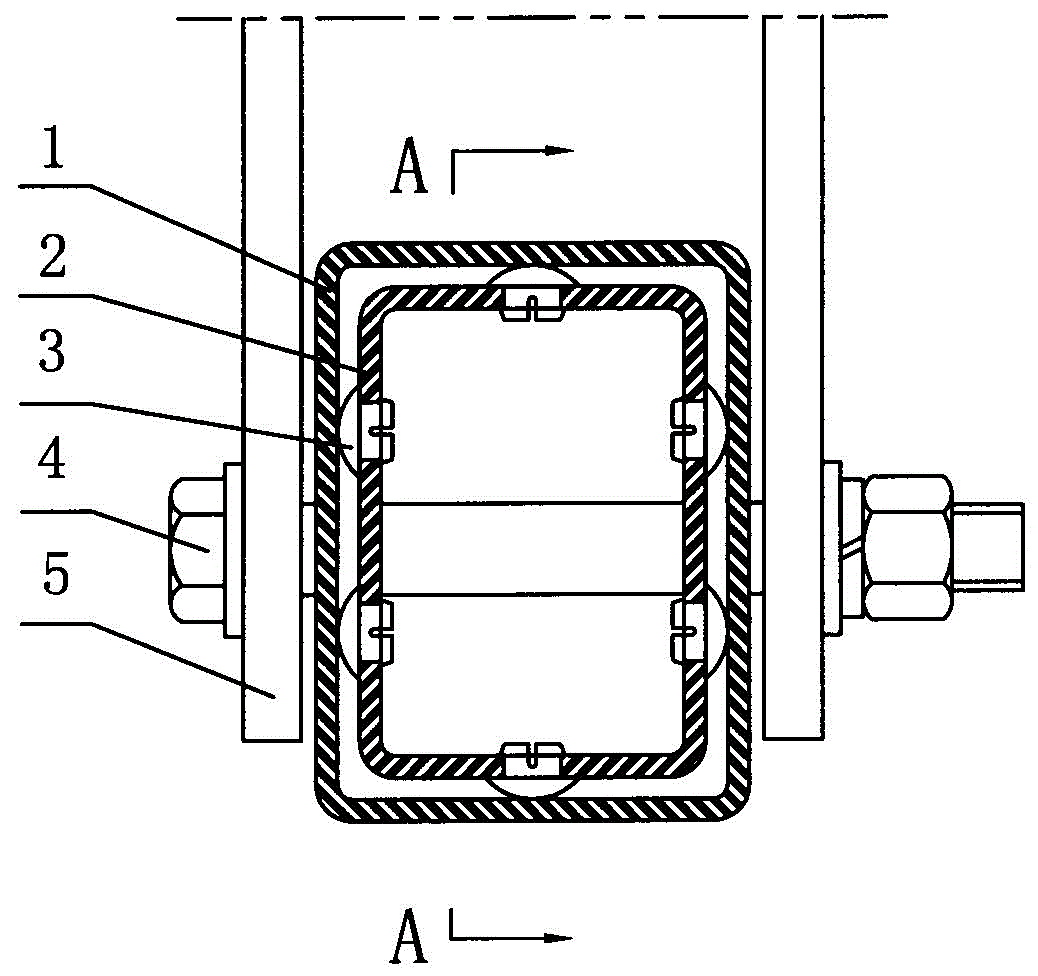 幕墙钢竖框插芯