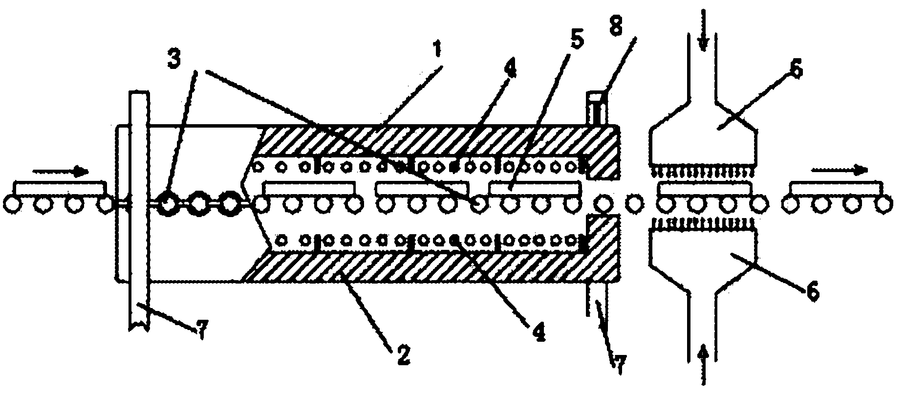 一种辊道式太阳电池硅片烧结炉