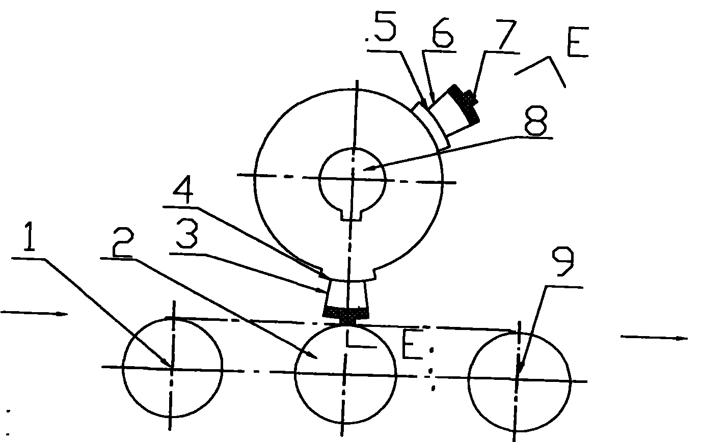本票邮票粘贴制作机施胶辊装置