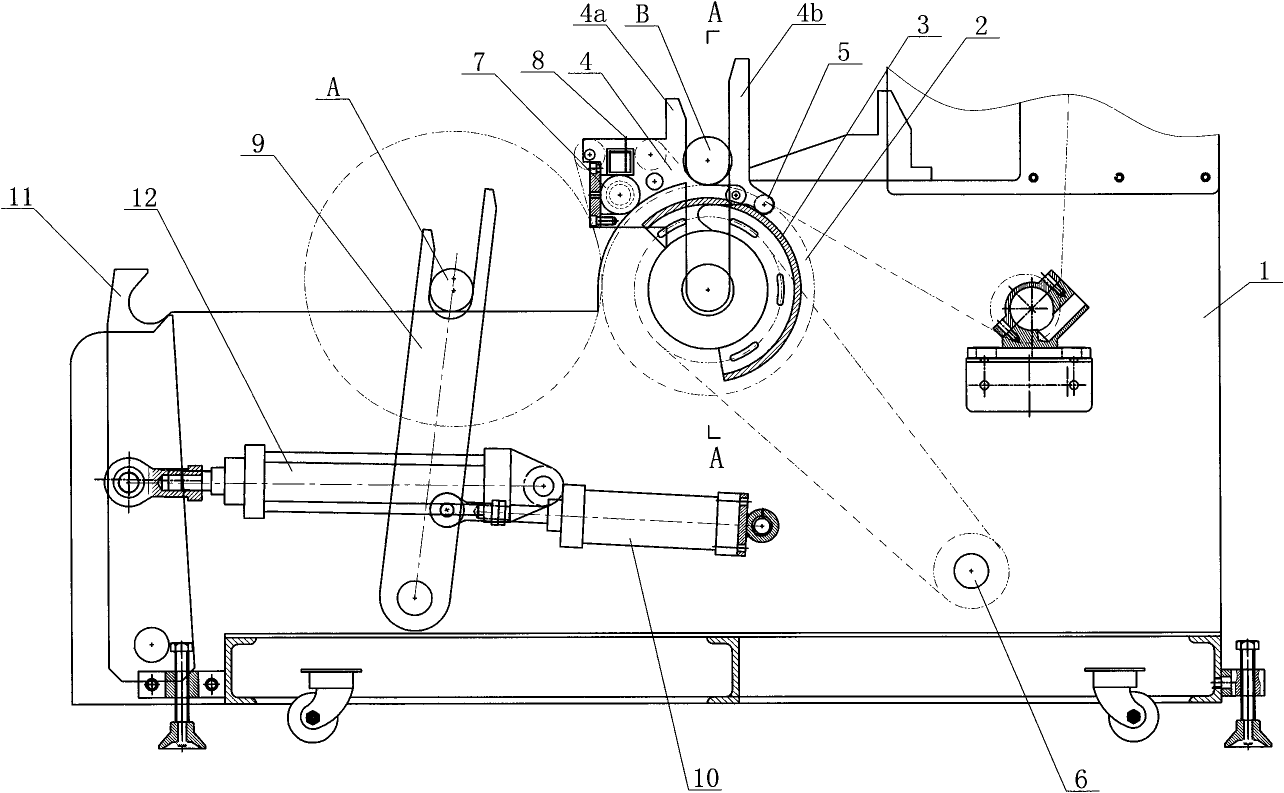 cn102529085a_吹膜机换卷收料机构有效