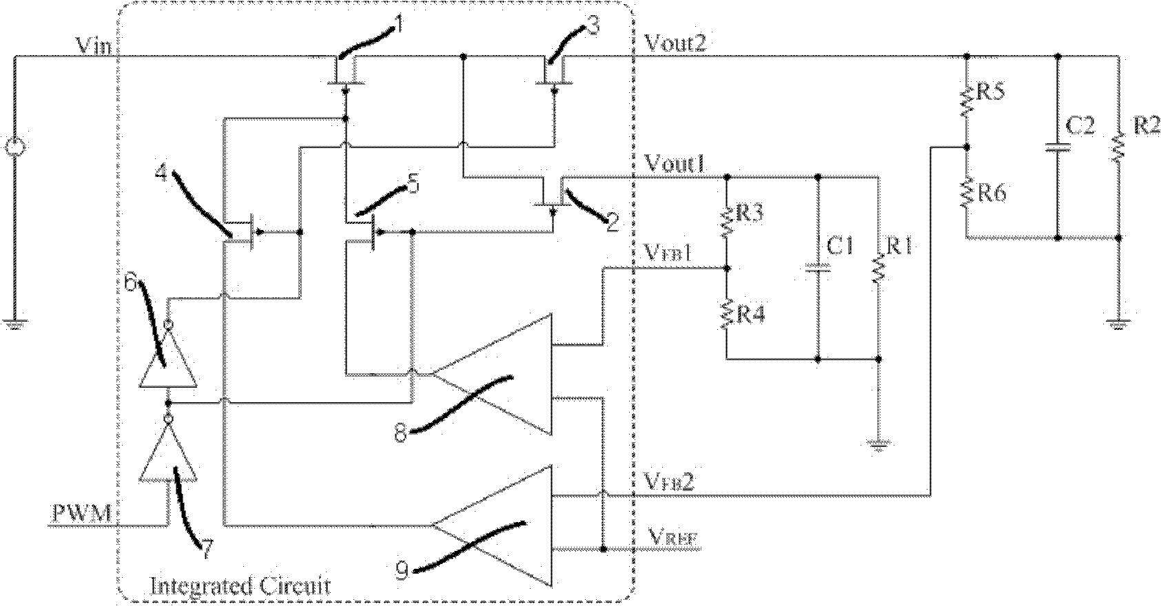 dcdc转换器电路图图片