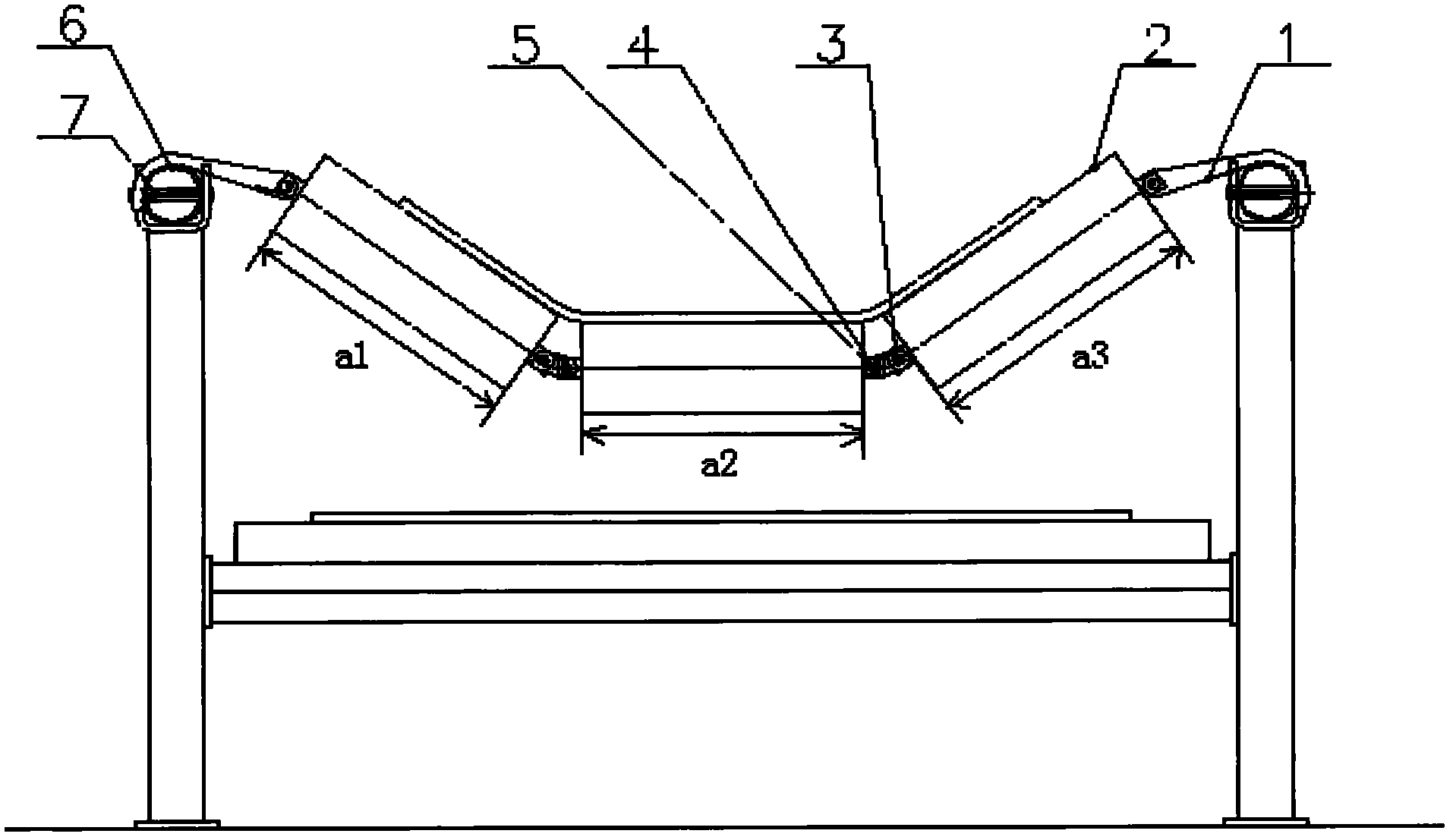 cn102633093a_一种伸缩带式输送机的托辊组失效
