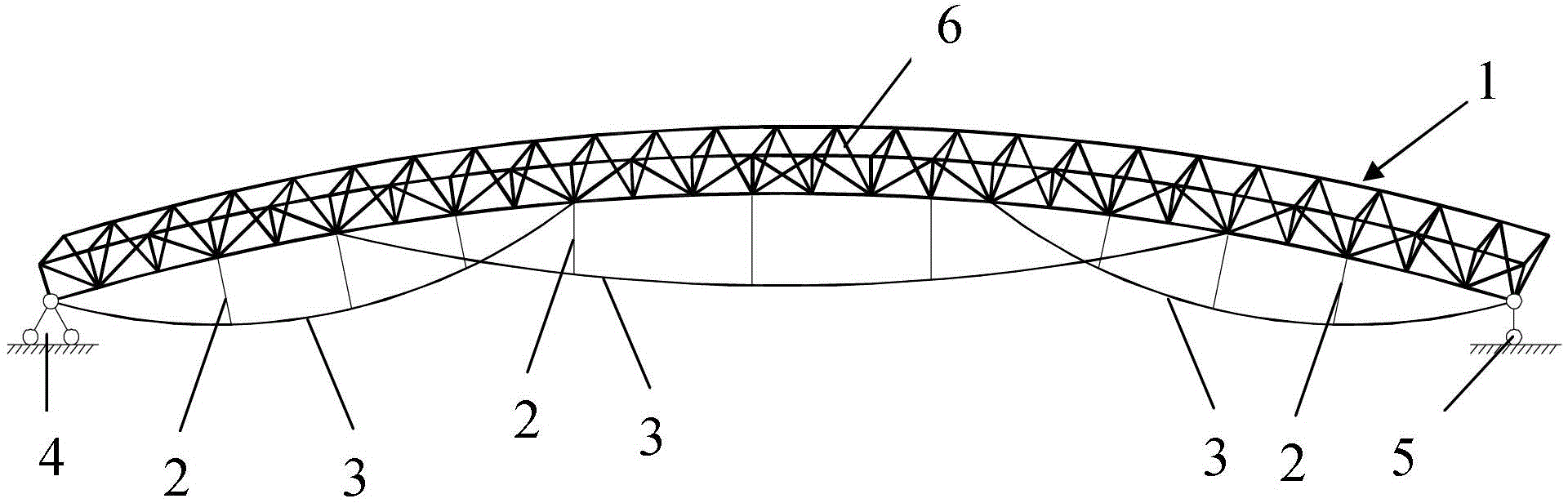 一种高冗余度张弦桁架结构及实施方法