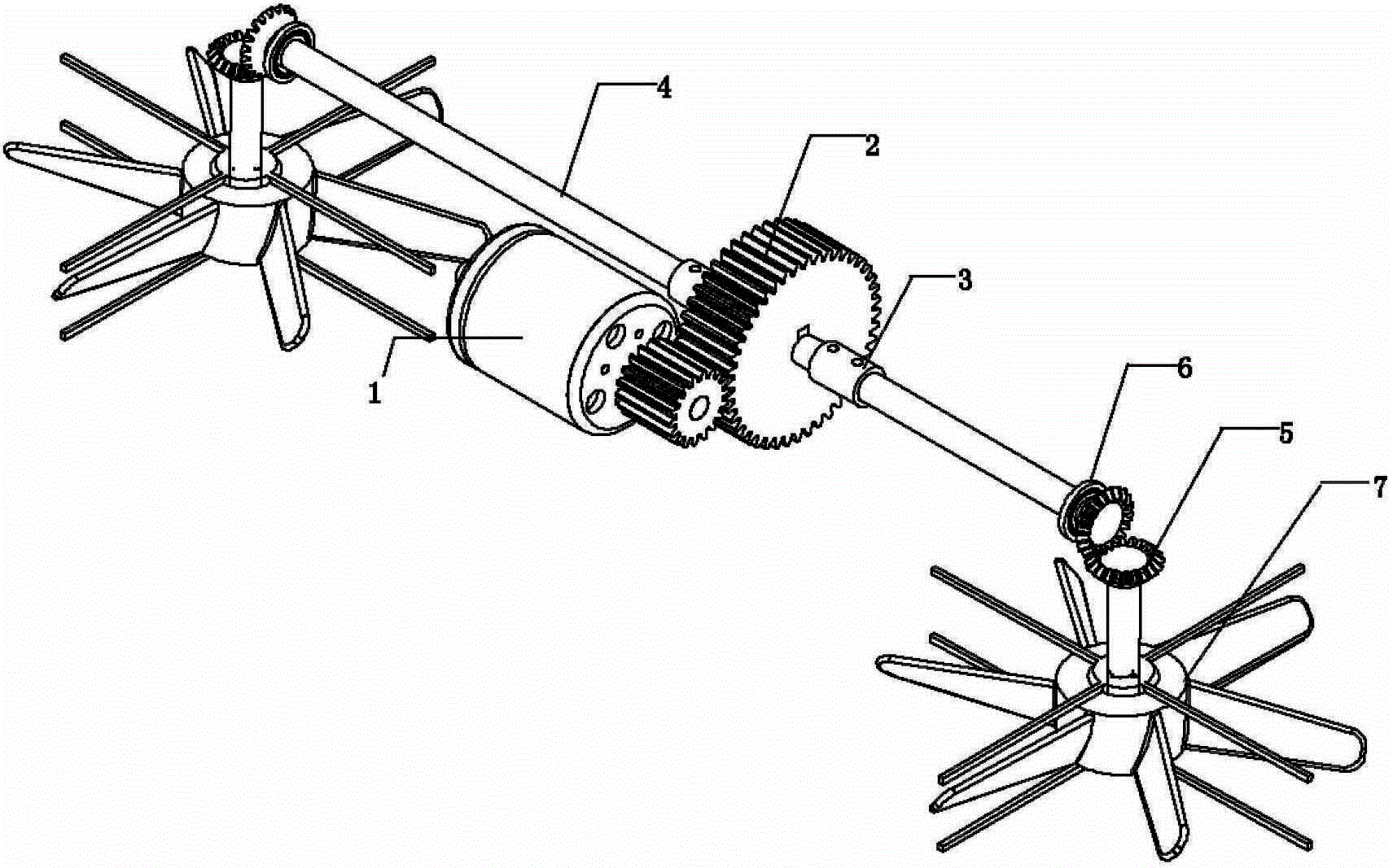 一种电机驱动涵道升力风扇减速传动机构