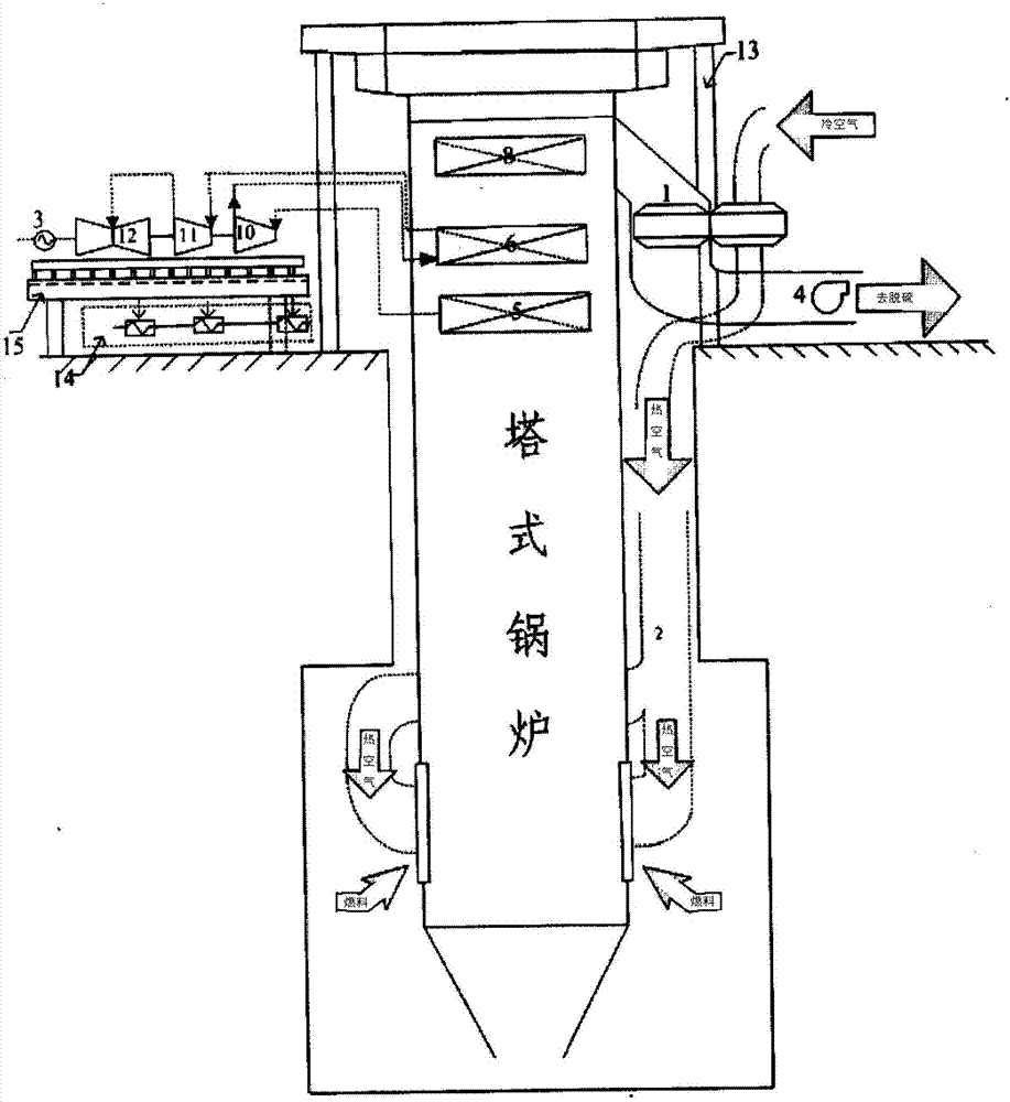 烘干塔锅炉结构图图片