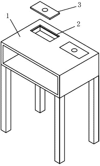 cn102772028a_一種帶文具盒的課桌失效