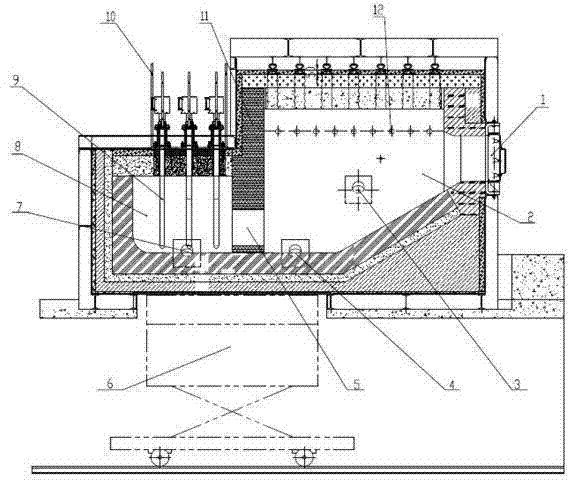 cn102954682a_铝及铝合金高效等温熔炼炉失效