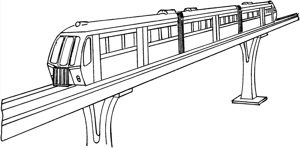 磁悬浮列车的简单画法图片