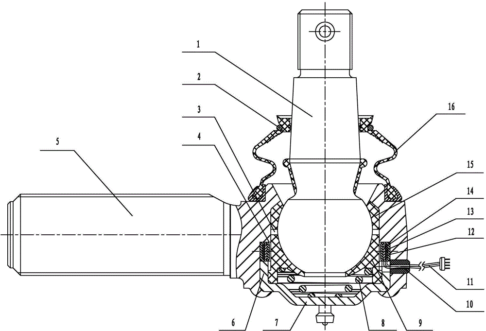 一种球接总成,属于车辆的转向连接件,包括球头销和