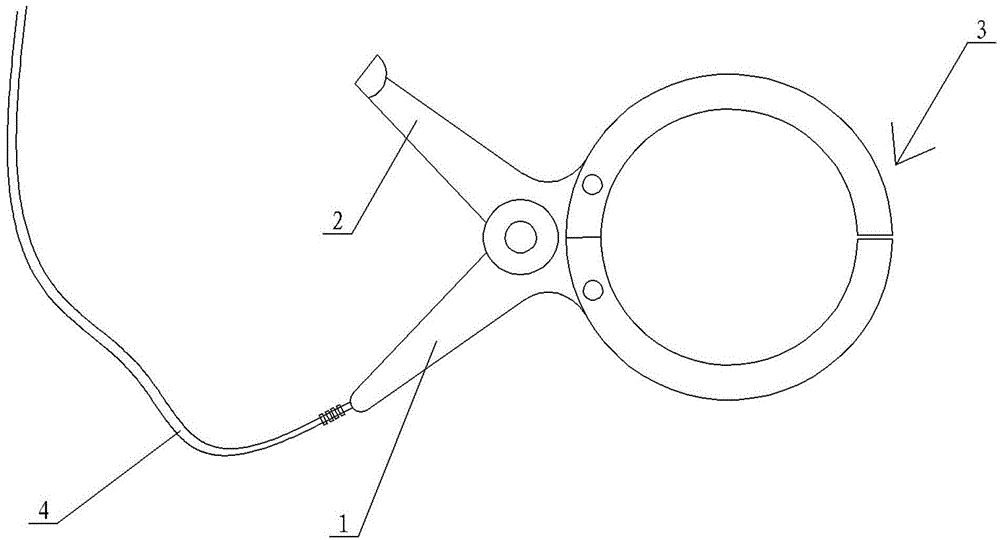 一种用于管线探测的信号夹钳