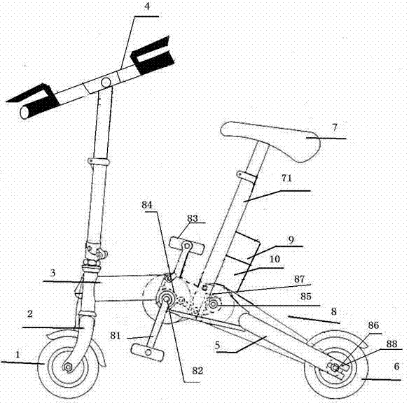 一种自我发电式健身车专利