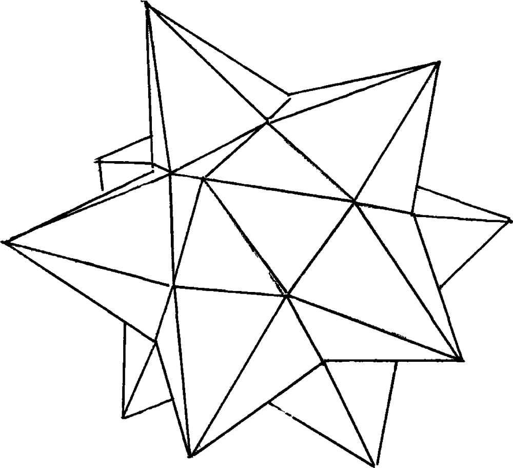 立体五角星画法图片