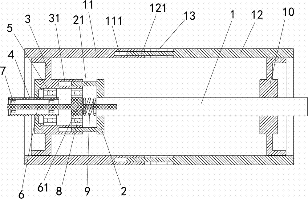 一种长度可调的输送辊结构