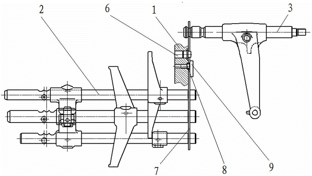 cn104455381a_多档位商用车变速器主副箱互锁机构