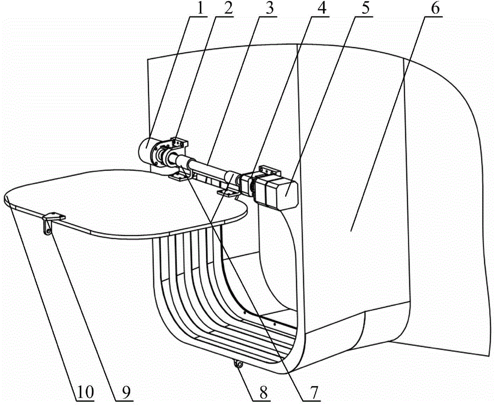 本发明一种空间光学相机入光口隔热开合机构,属于空间