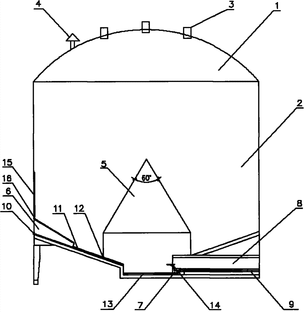 一种粉体物料均化钢板库及其使用方法