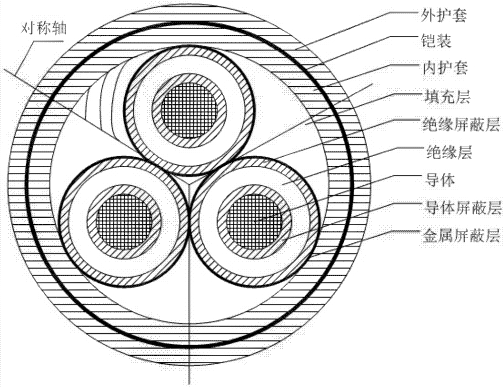 三芯电缆结构图片