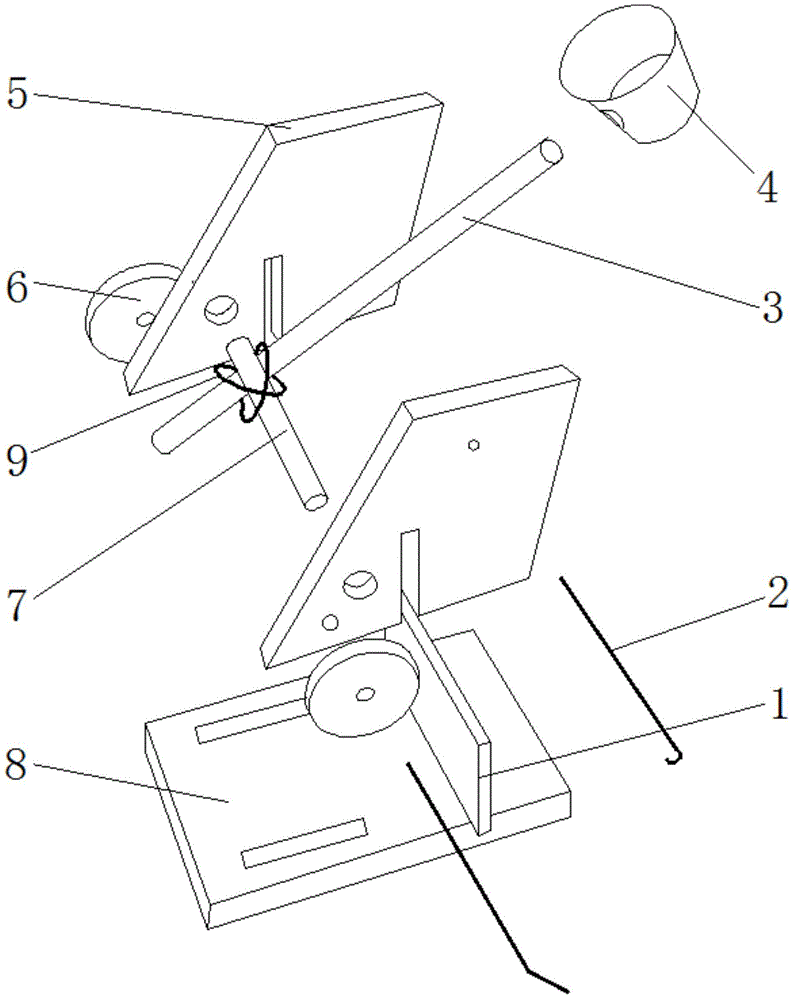 一种拼装式投石车玩具