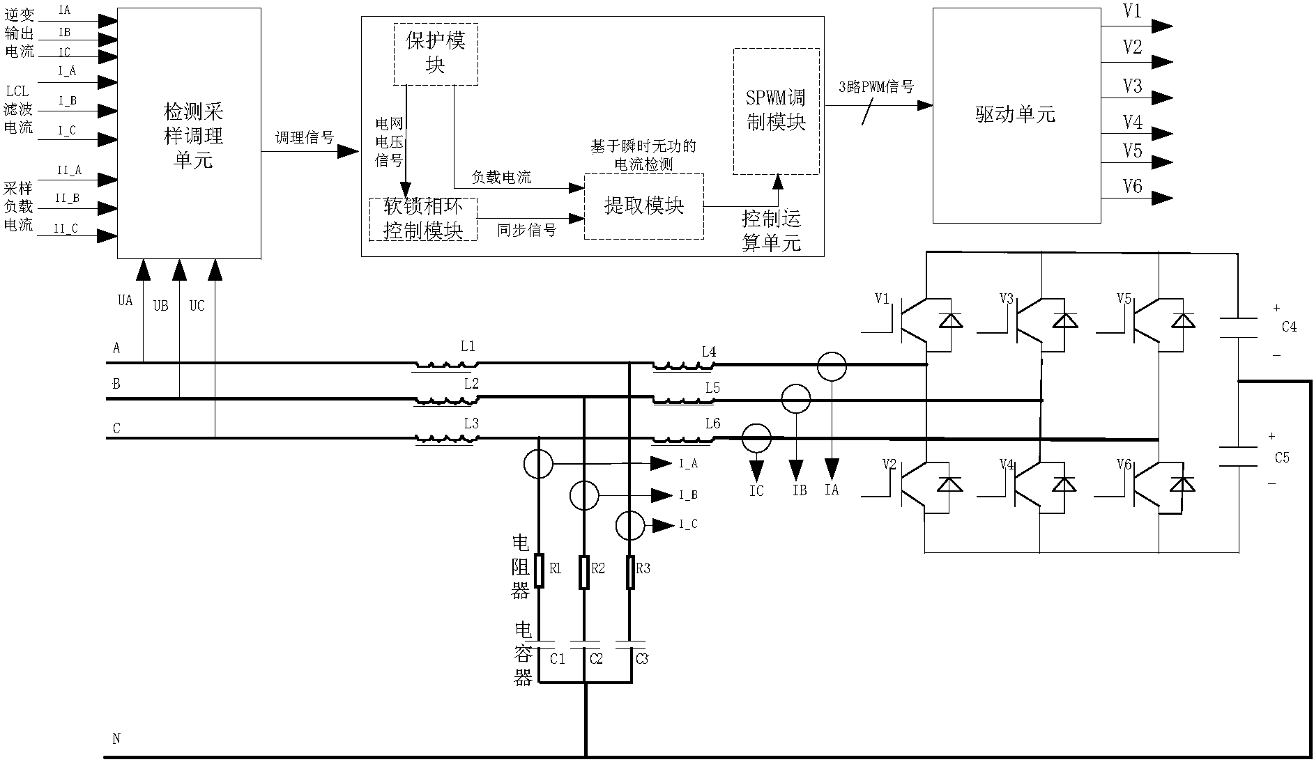 cn104953605a_三相電網相間不平衡治理電路,治理系統及治理方法失效