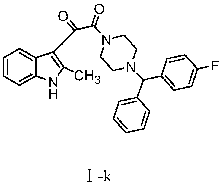 cn105198788a_一种吲哚氧代乙酰(n-二芳甲基)哌嗪衍生物及其制备方法