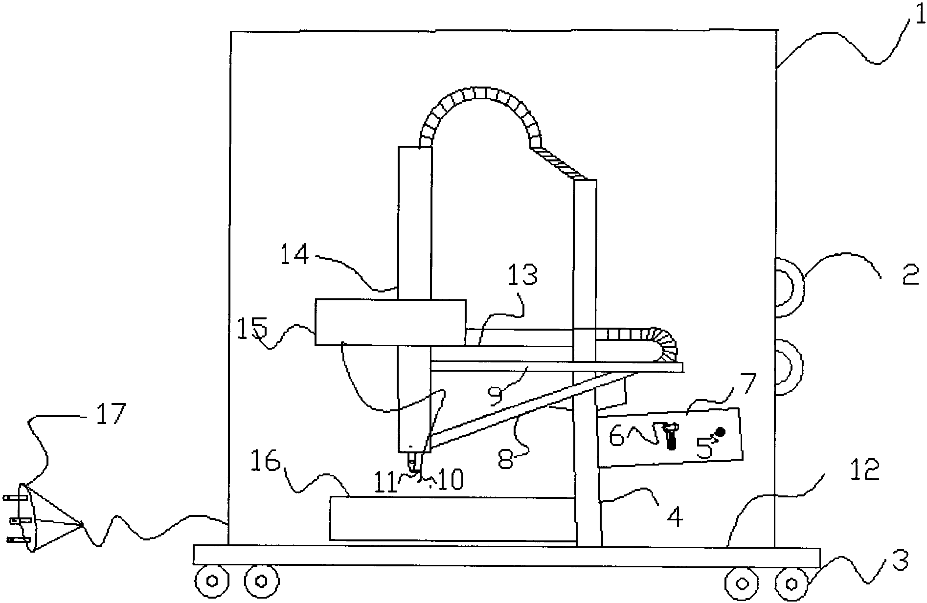 简单实用的四轴联动焊接装置