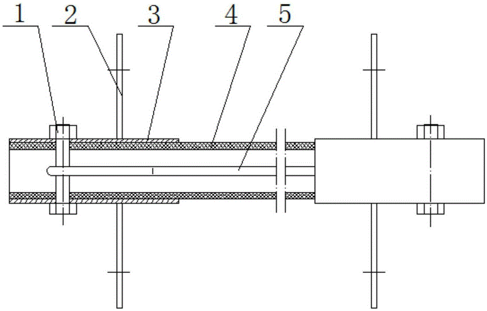 cn105406392a_一种内置双鼻钢丝绳套的玻璃钢管支撑杆失效
