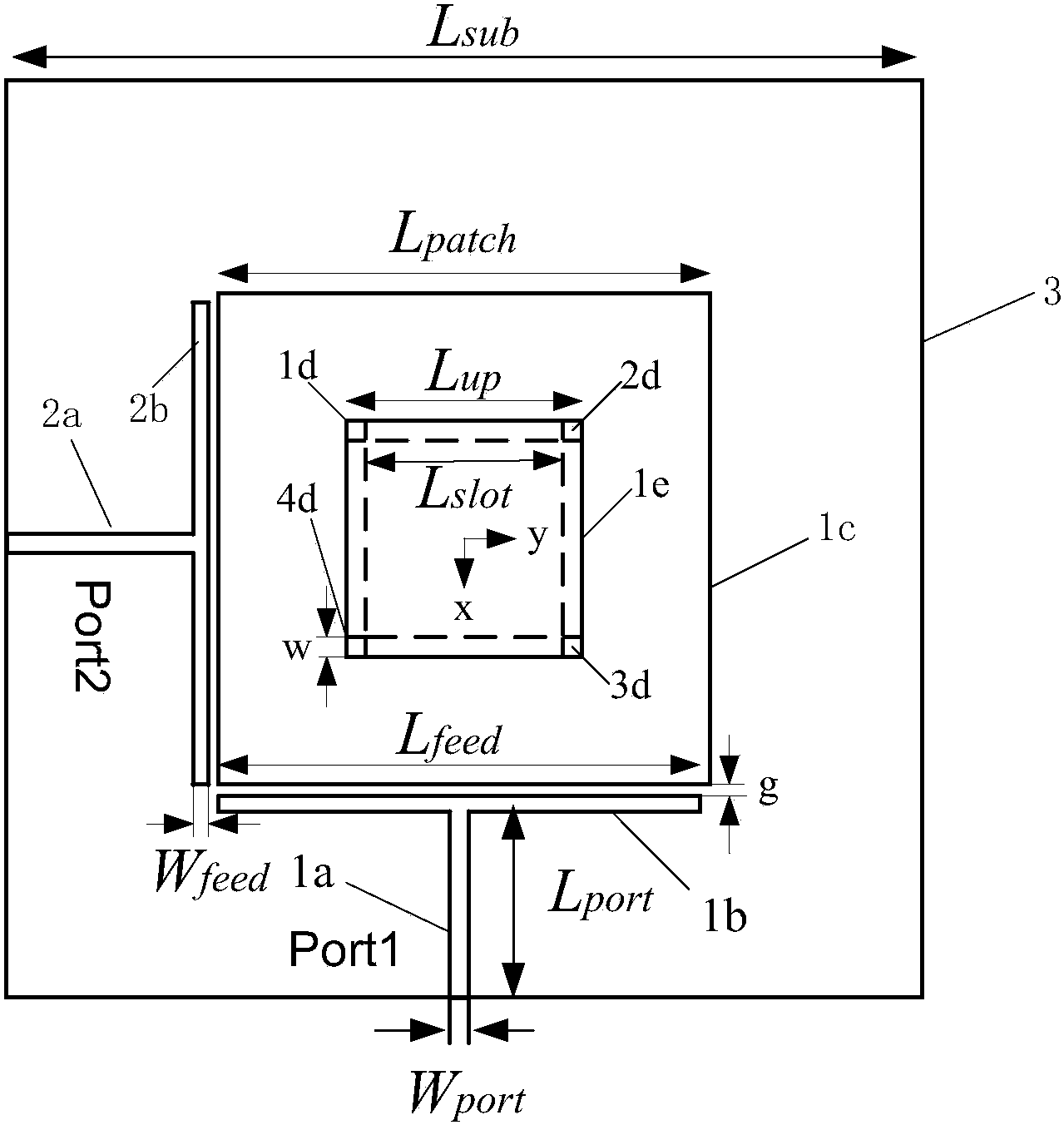cn105680177a_t型结构馈电双频应用于wlan的两单元平面微带mimo天线