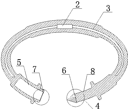 一种uhf频段牛鼻环rfid电子标签