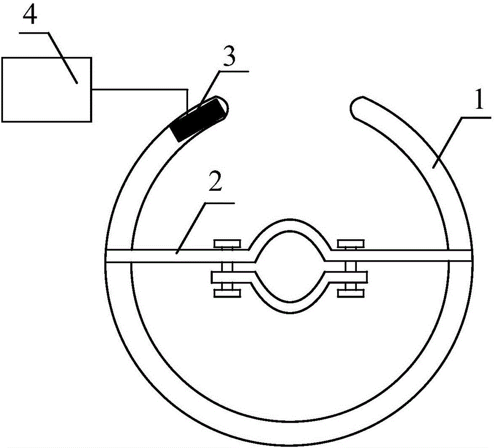 一种具有闪络检测功能的特高压输电线路均压环