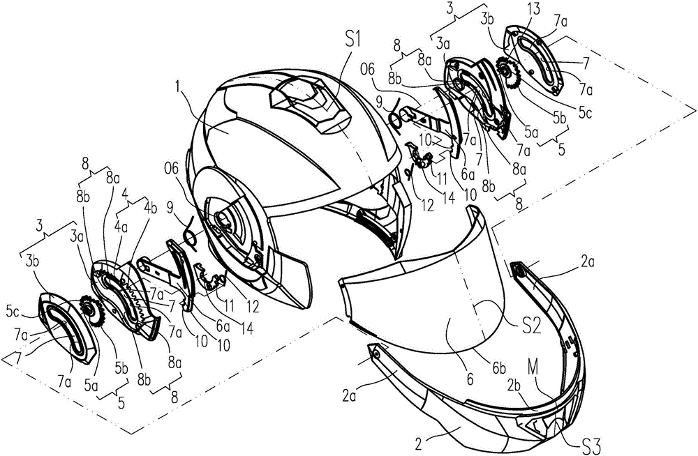 cn105901820a_一种基于齿轮约束的可变护颚结构型头盔有效
