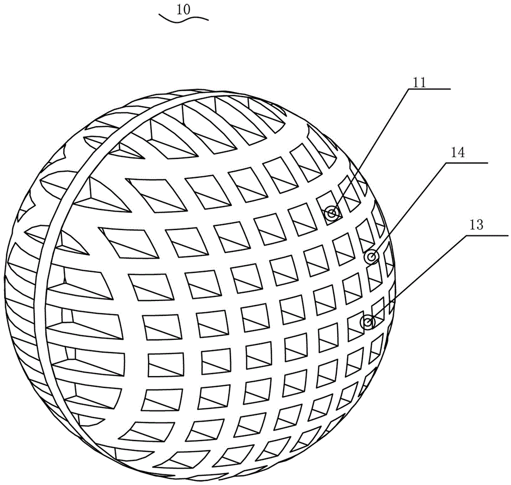 cn105928416a_一种配重可调表面网格状的清洗硅胶球失效