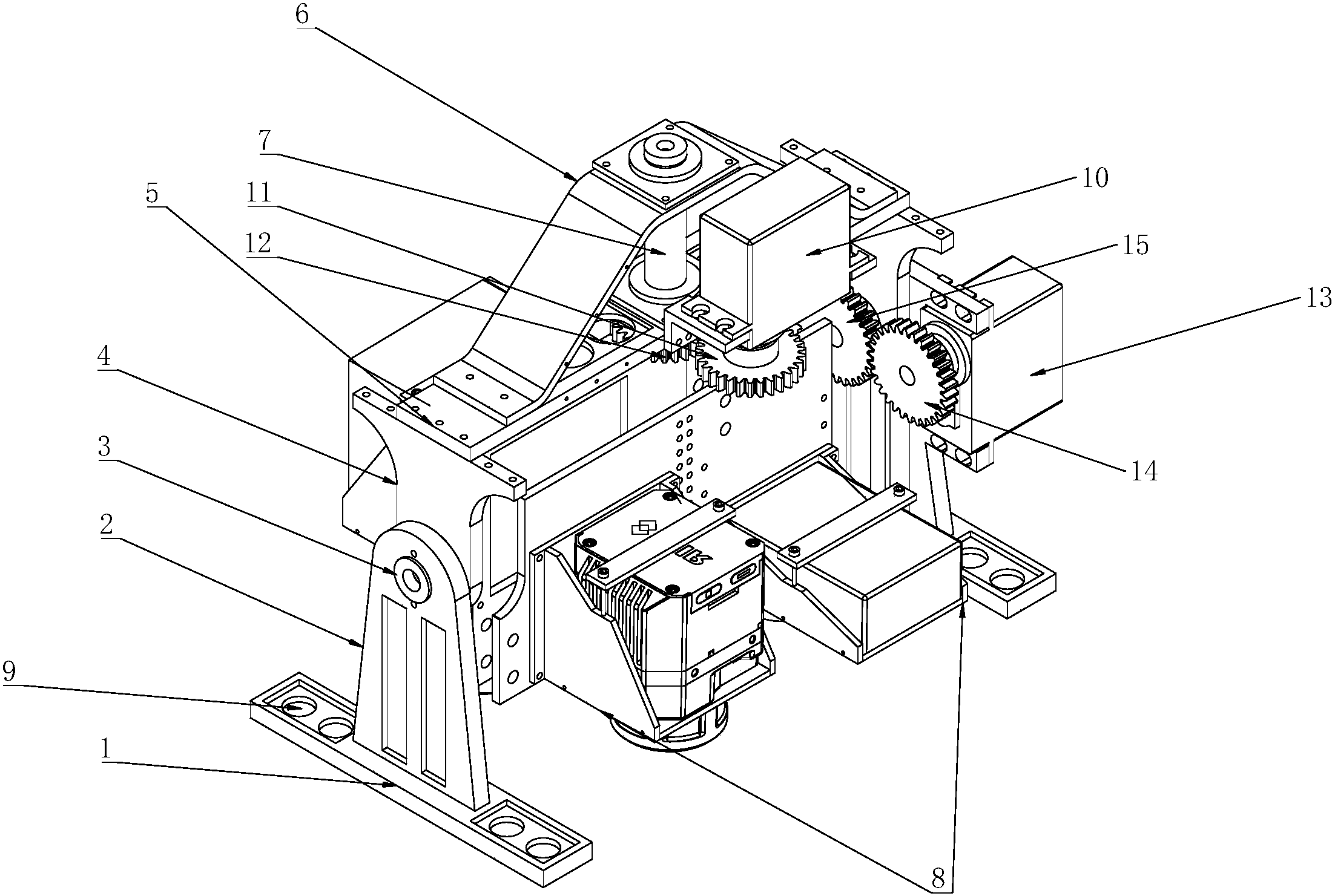 cn106005461a_模块化舵机驱动两轴多拼相机航测云台失效