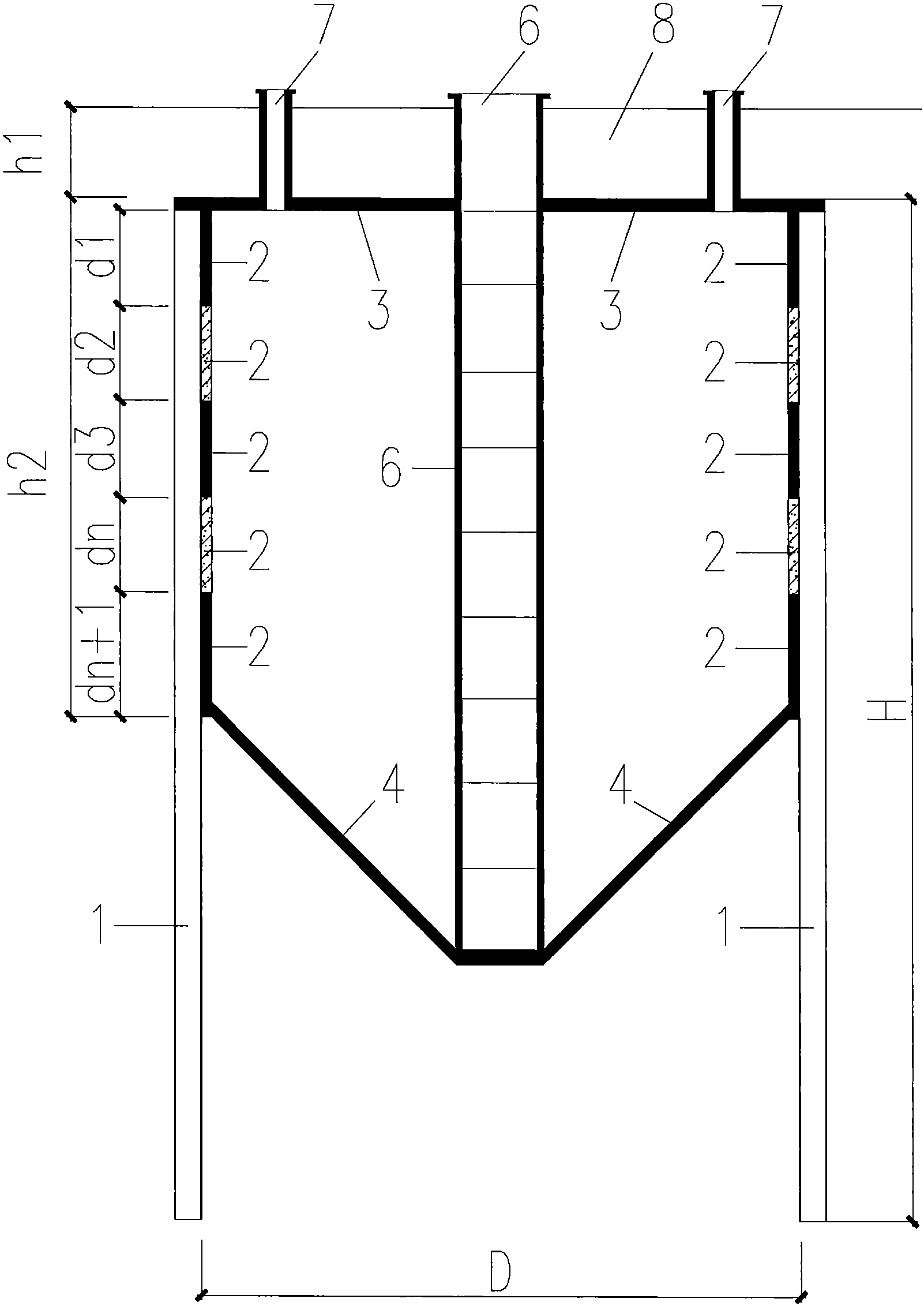 cn106049950a_一种带预制嵌缝条的双层钢板装配式圆形地下粮仓