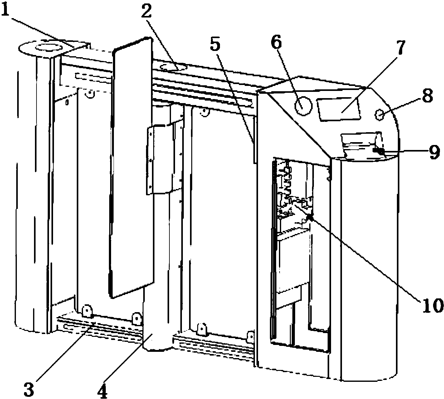 指纹人脸识别复合安检闸机专利_专利申请于2016-07-1